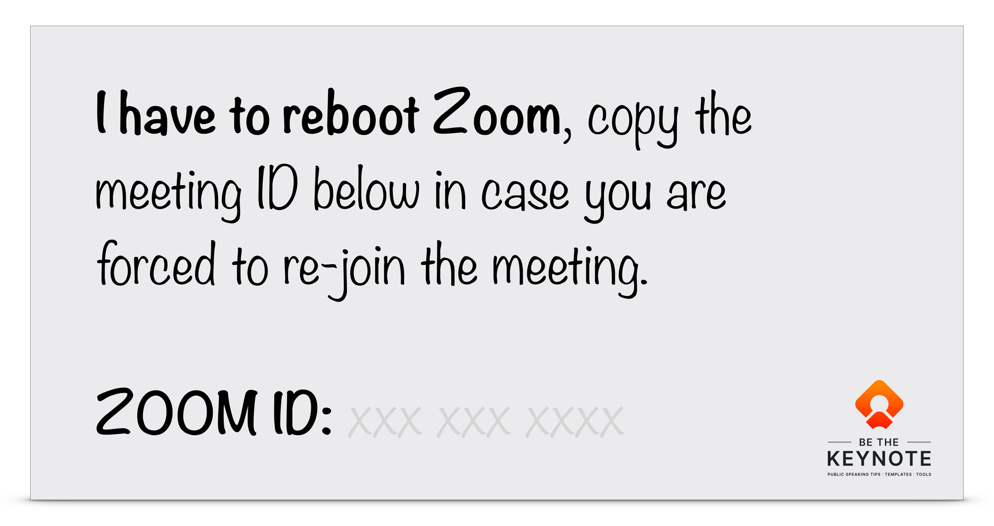 How to communicate when you have to reboot Zoom