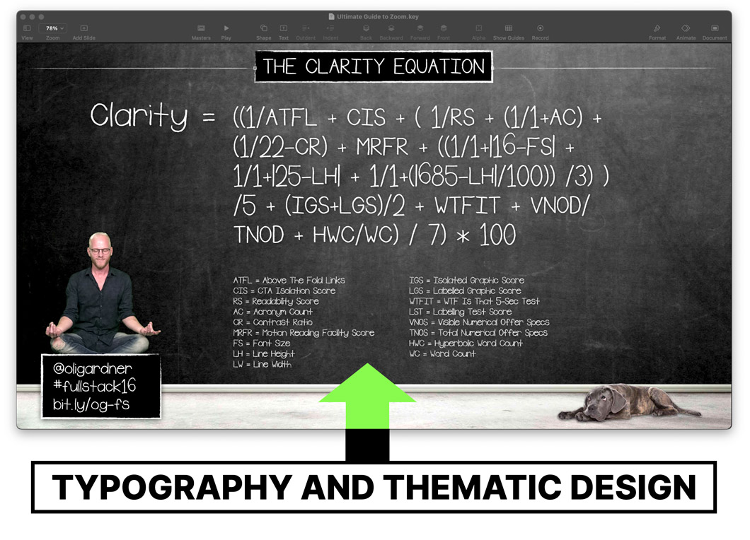 Typography and thematic slide design - Be the Keynote